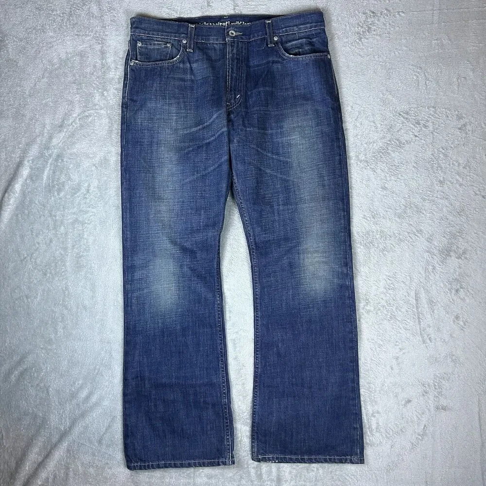 Y2K Levis 527 Low Rise Boot Fit Mens 36x30‎ (Fits 36x32) Jeans Blue Wash